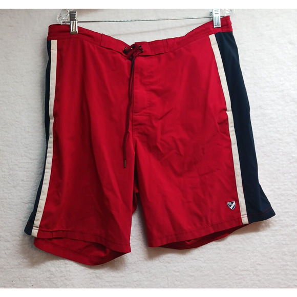 CREMIEUX Surf Gear Mens Swim Shorts Size XL Red - Picture 1 of 9
